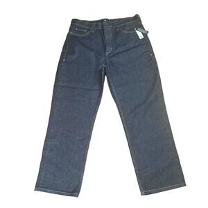 Banana Republic BR Women's 33 Dark Blue High Rise Straight Leg Ankle Jeans NWT